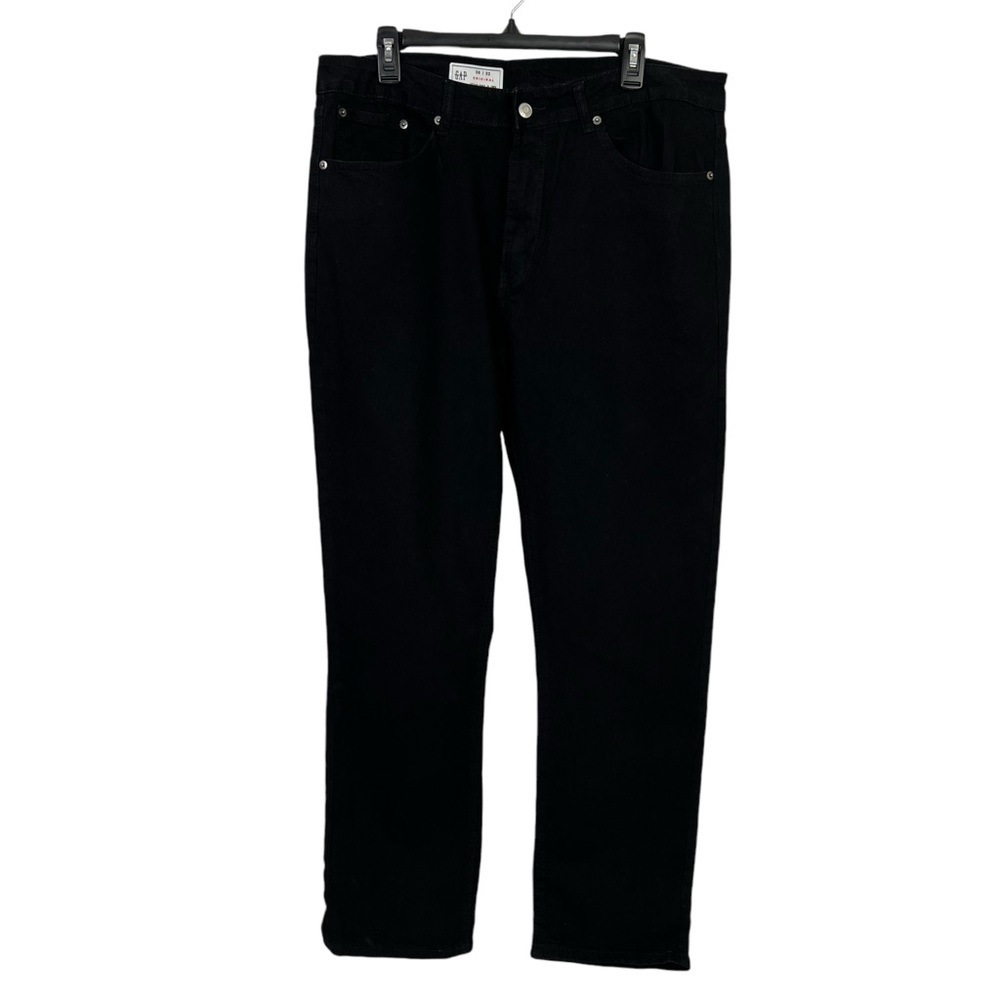 Gap Men’s Black Denim Jeans Sz W36/L32 Pockets Stretch Straight Leg NWOT